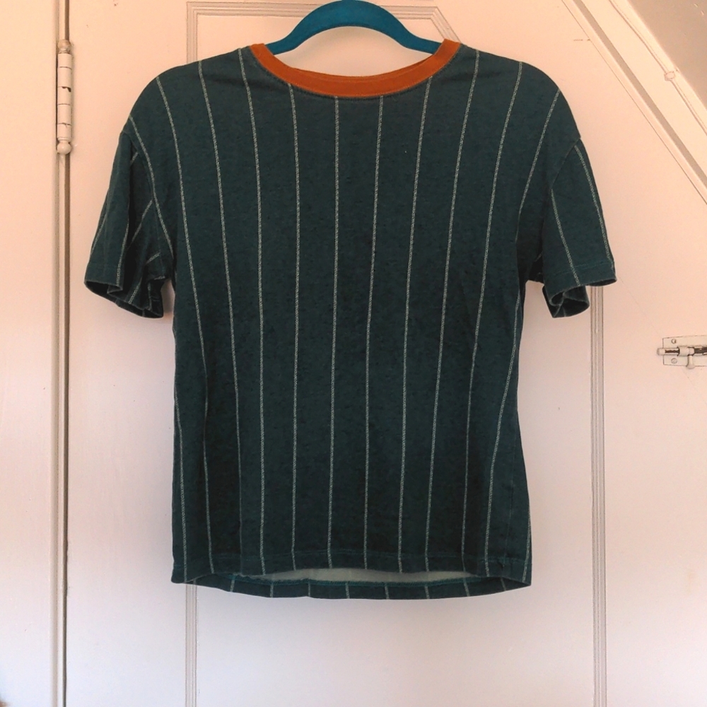 Art Class Green Striped Tee